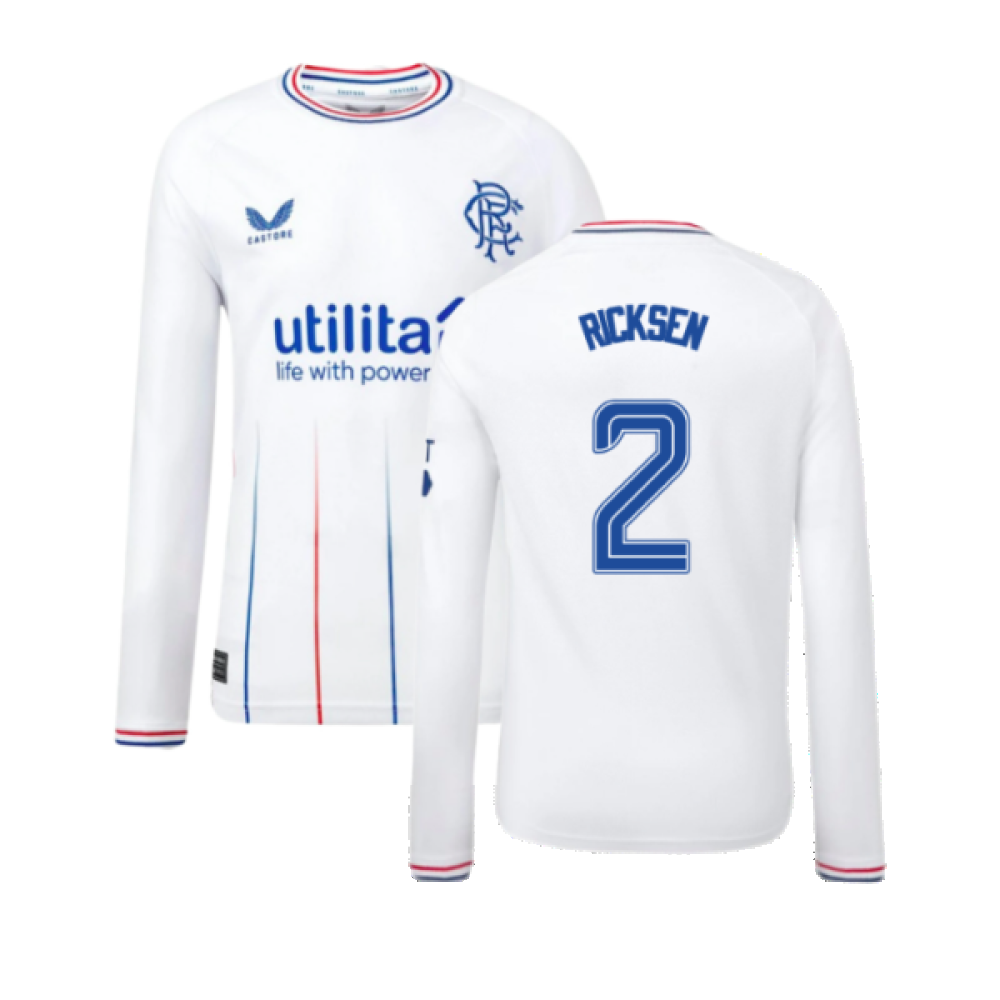 2023-2024 Rangers Away Long Sleeve Shirt (Kids) (Ricksen 2)