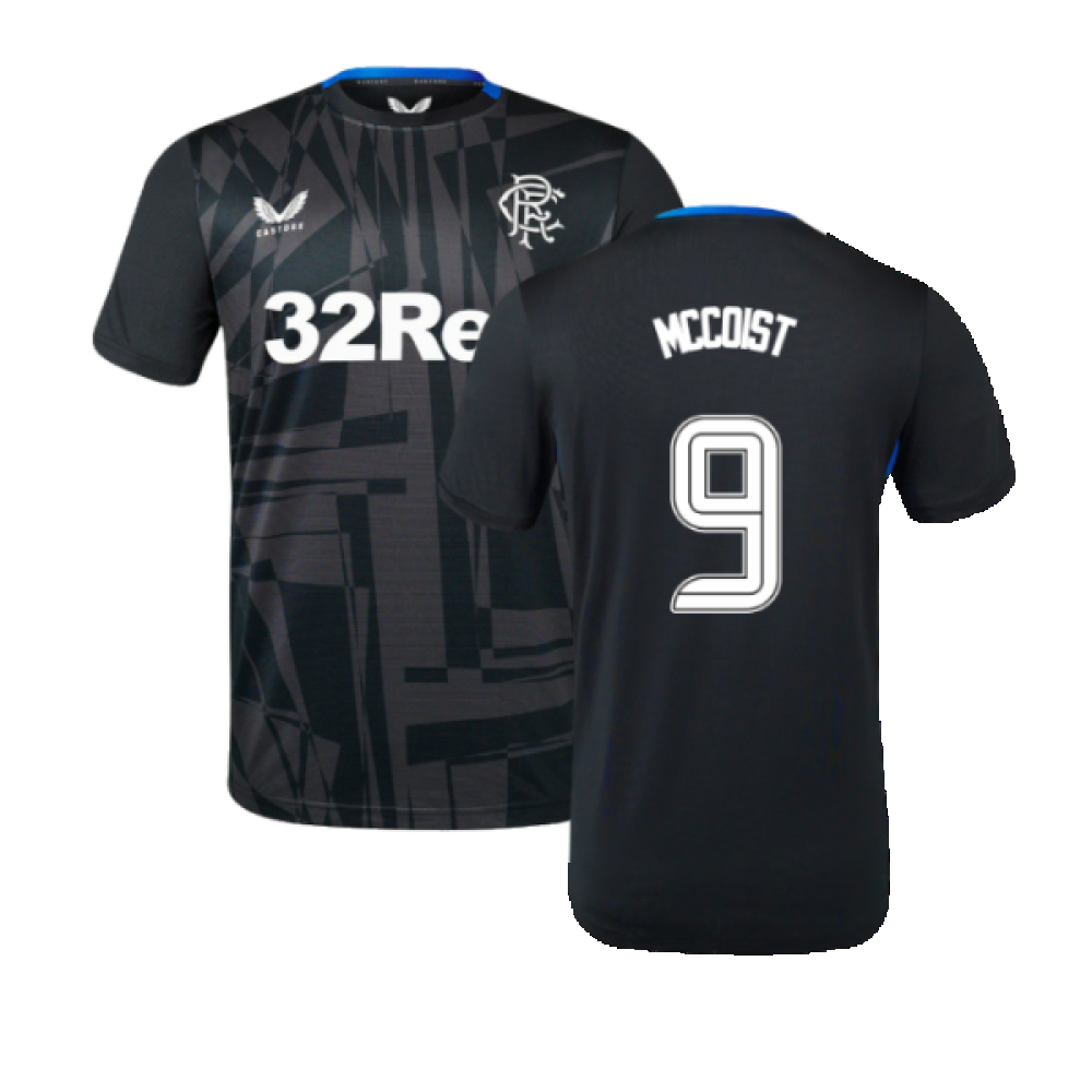 2023-2024 Rangers Coaches Training Tee (Ebony) (McCoist 9)