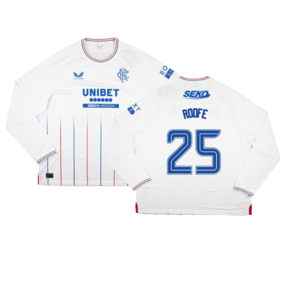 2023-2024 Rangers Long Sleeve Away Shirt (Roofe 25)