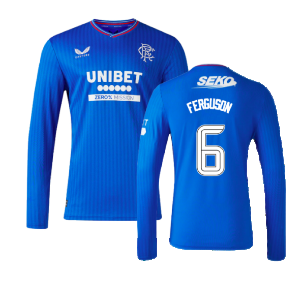 2023-2024 Rangers Long Sleeve Home Shirt (Ferguson 6)