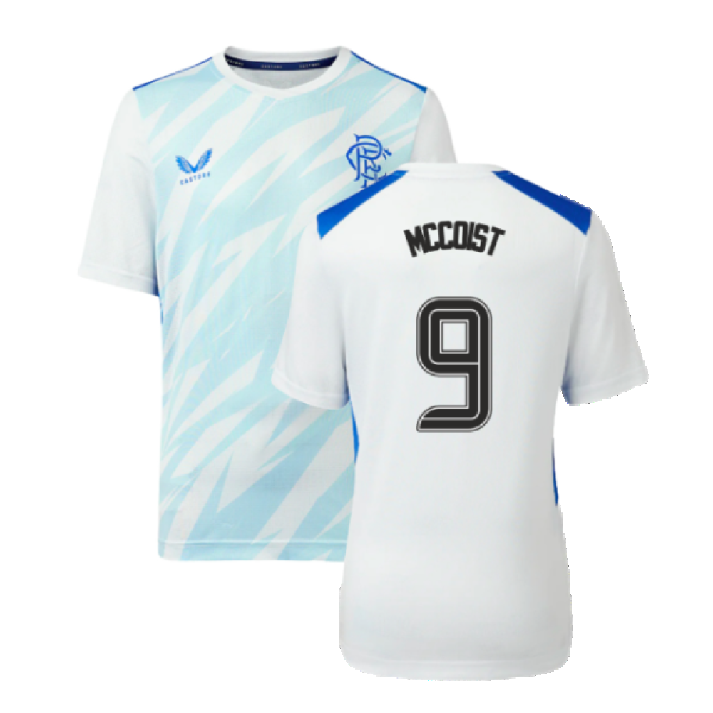 2023-2024 Rangers Players Match Day Home Tee (White) - Kids (McCoist 9)