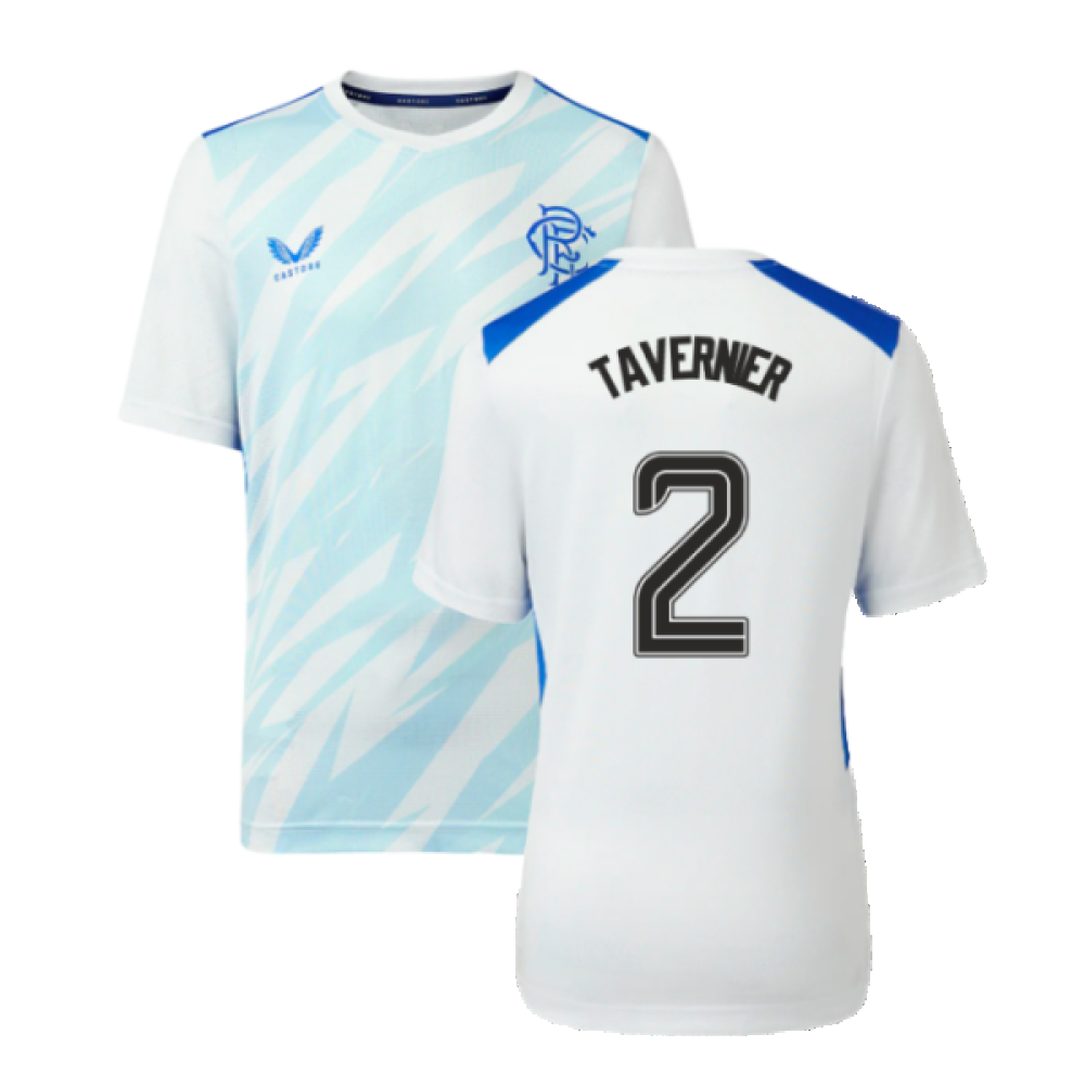 2023-2024 Rangers Players Match Day Home Tee (White) - Kids (Tavernier 2)