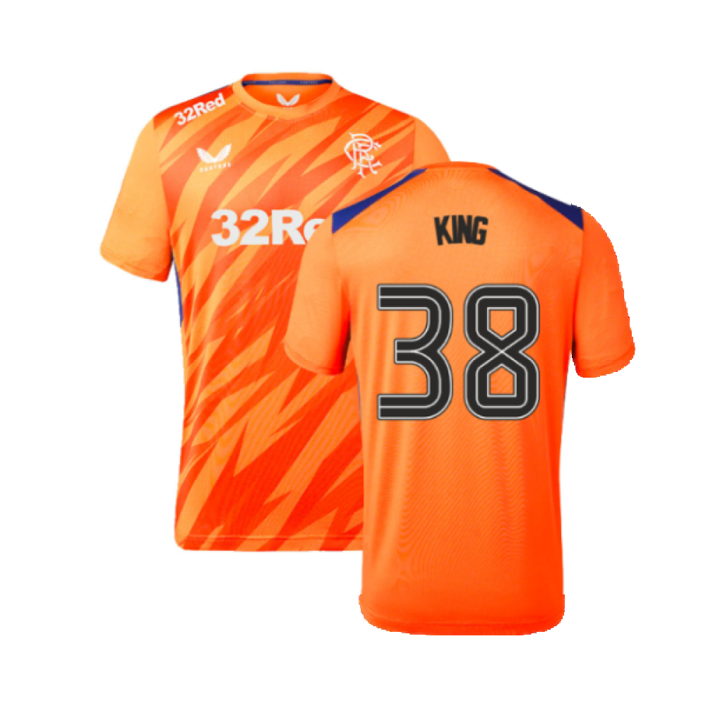 2023-2024 Rangers Players Third Match Day Tee (Orange) (King 38)