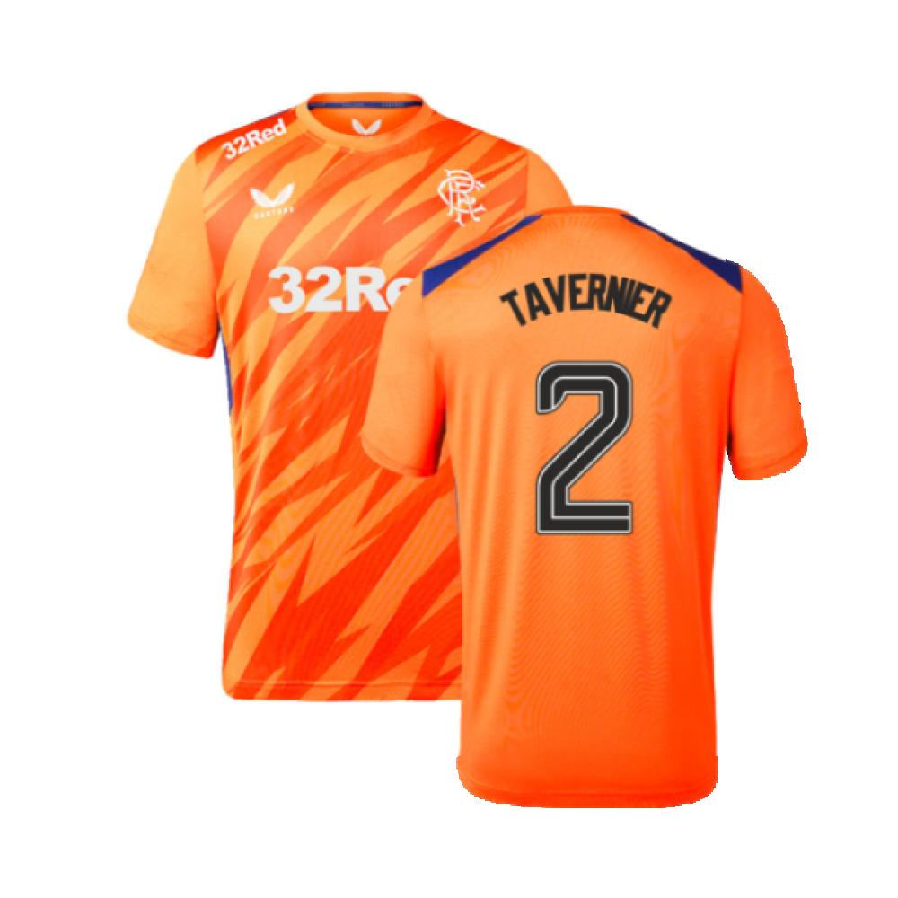 2023-2024 Rangers Players Third Match Day Tee (Orange) (Tavernier 2)