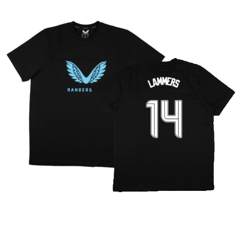 2023-2024 Rangers Players Travel Logo Tee (Black) (Lammers 14)