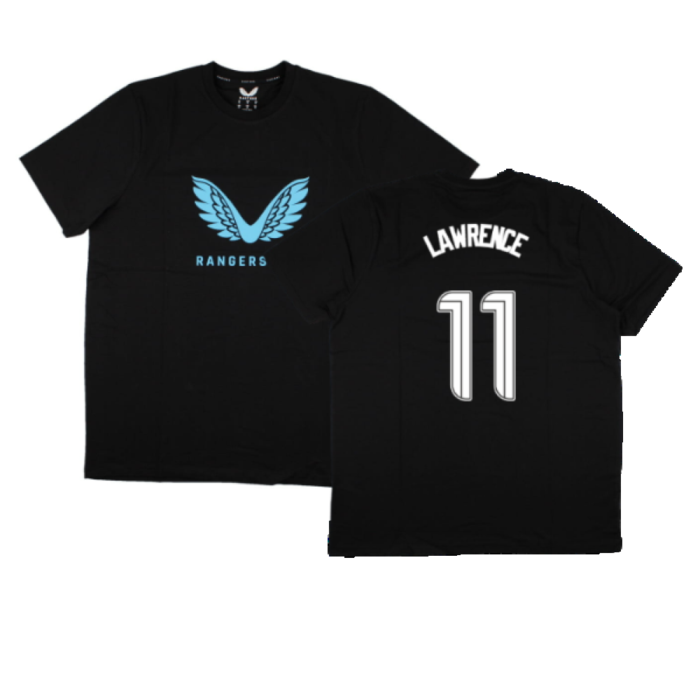 2023-2024 Rangers Players Travel Logo Tee (Black) (Lawrence 11)