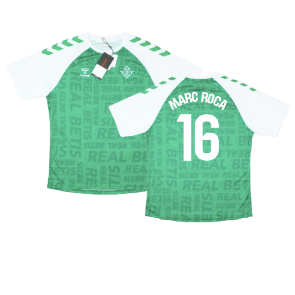 2023-2024 Real Betis Pre-Match Shirt (Green) (MARC ROCA 16)