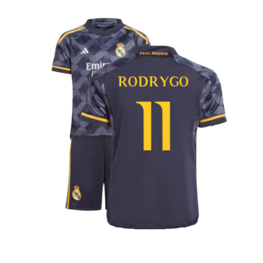 2023-2024 Real Madrid Away Mini Kit (Rodrygo 11)