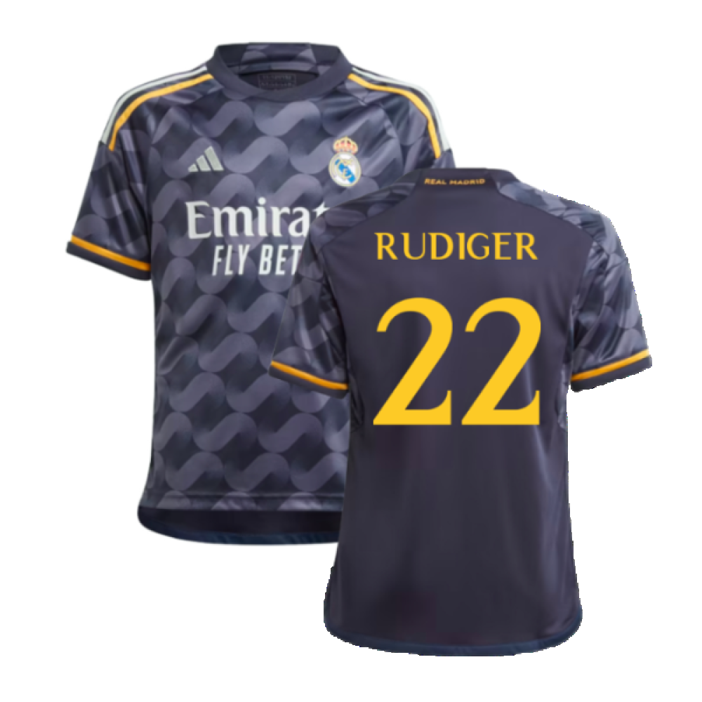 2023-2024 Real Madrid Away Shirt (Kids) (Rudiger 22)