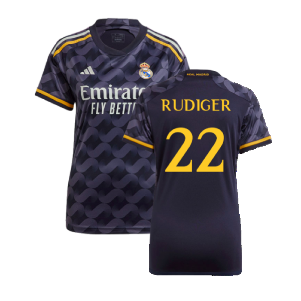 2023-2024 Real Madrid Away Shirt (Ladies) (Rudiger 22)