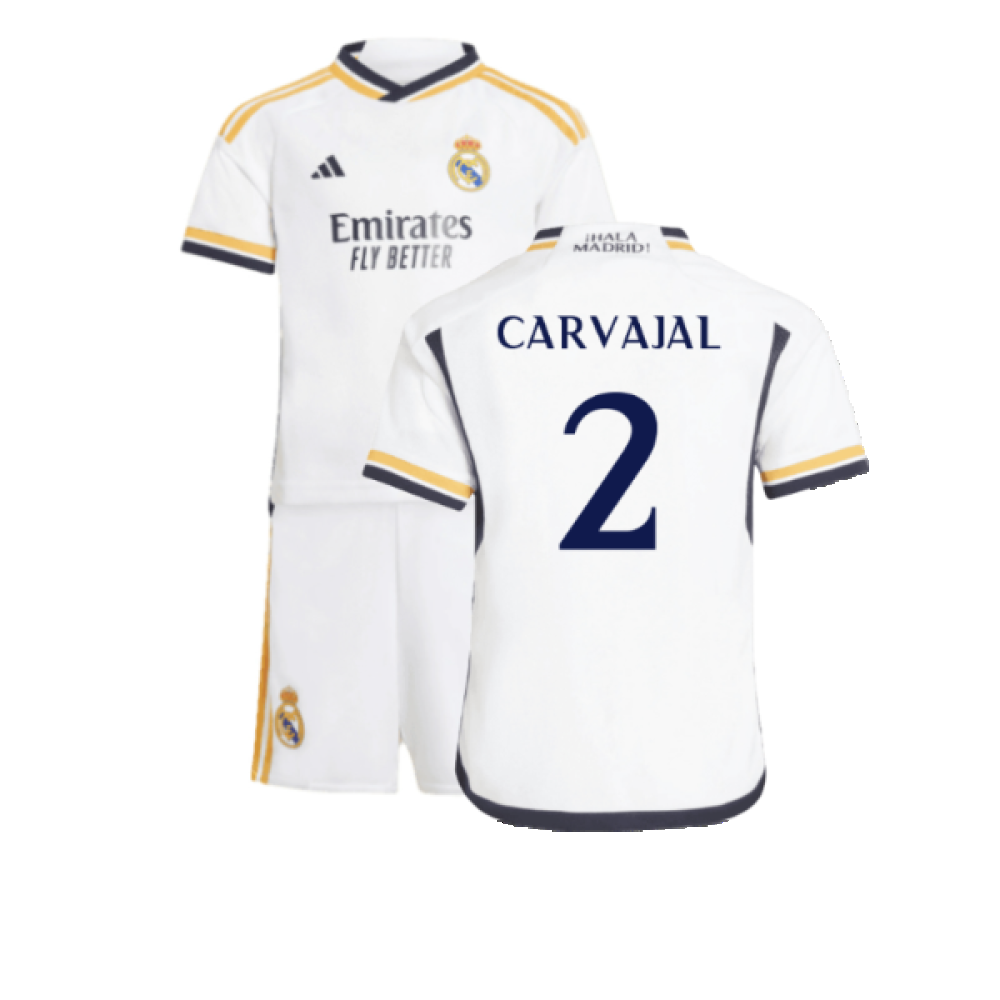 2023-2024 Real Madrid Home Mini Kit (Carvajal 2)