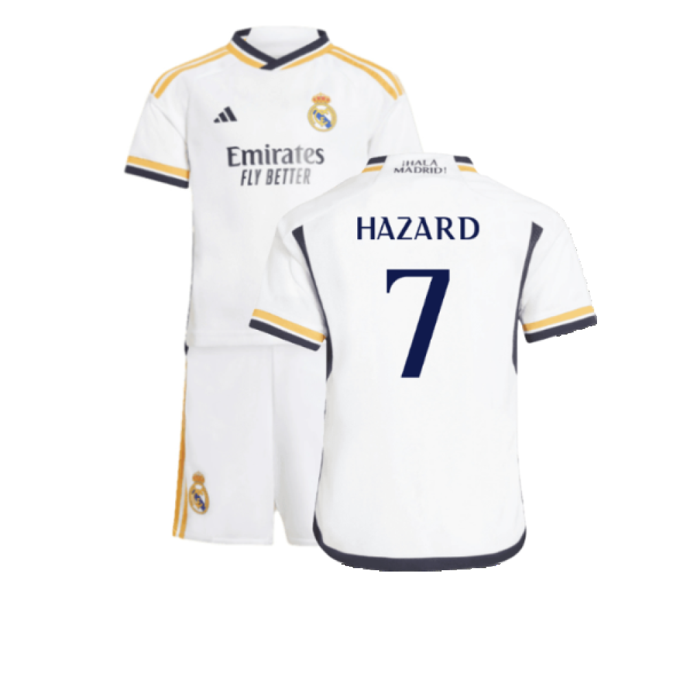 2023-2024 Real Madrid Home Mini Kit (Hazard 7)