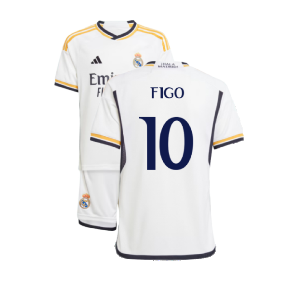 2023-2024 Real Madrid Home Youth Kit (Figo 10)