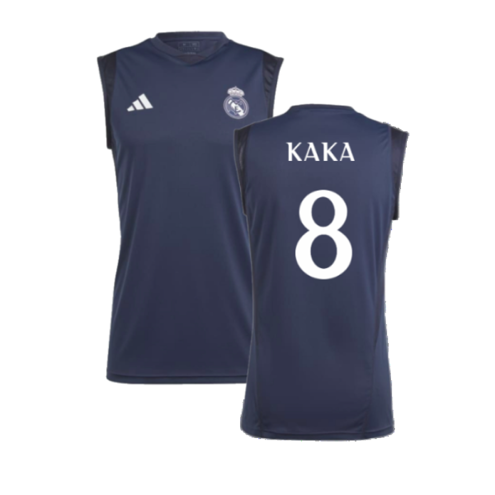 2023-2024 Real Madrid Sleeveless Jersey (Legend Ink) (Kaka 8)