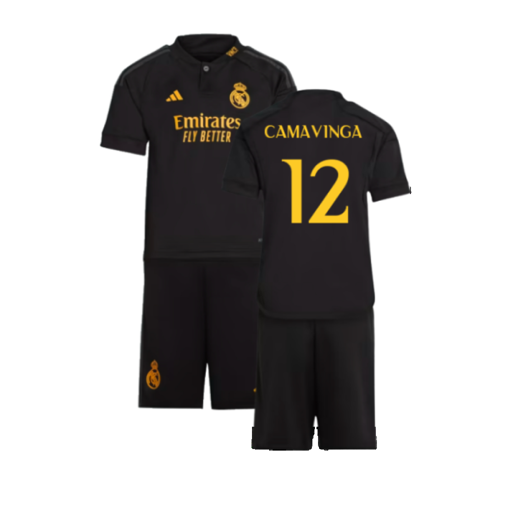 2023-2024 Real Madrid Third Mini Kit (Camavinga 12)