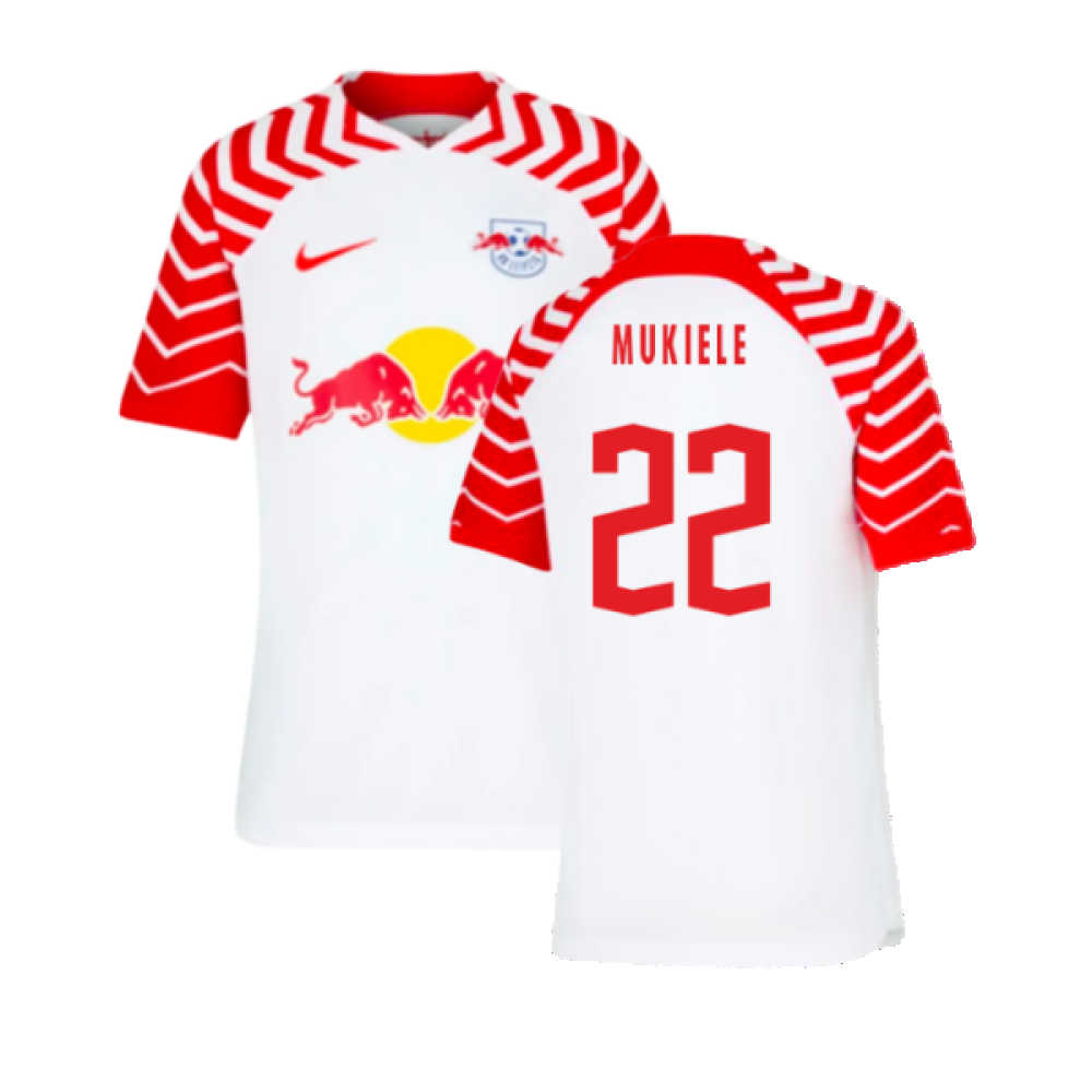 2023-2024 Red Bull Leipzig Home Shirt (Kids) (Mukiele 22)