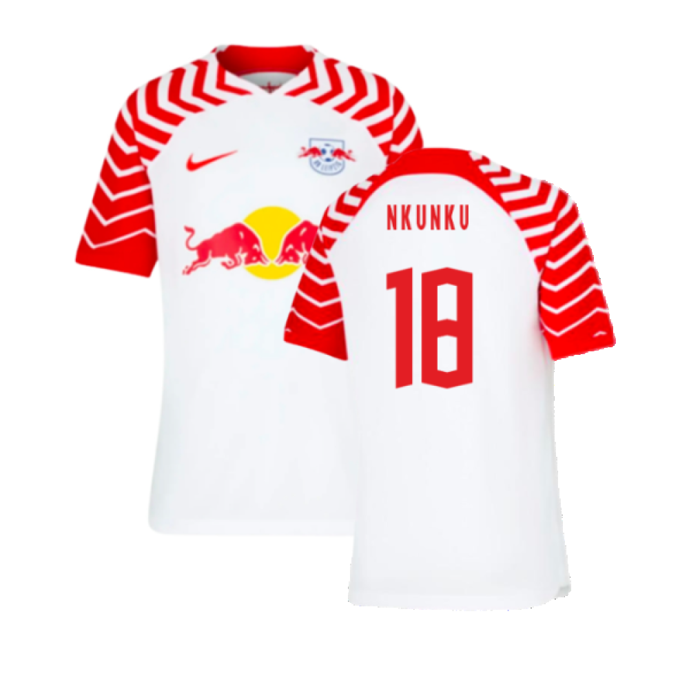 2023-2024 Red Bull Leipzig Home Shirt (Kids) (Nkunku 18)