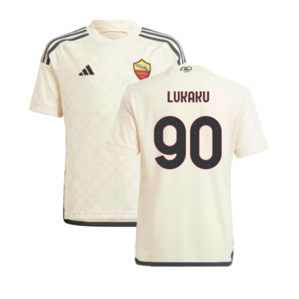 2023-2024 Roma Away Shirt (Kids) (LUKAKU 90)