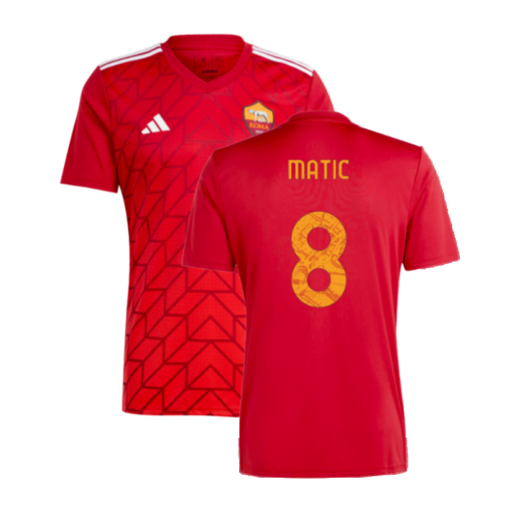 2023-2024 Roma Icon Pre-Match Shirt (Red) (MATIC 8)