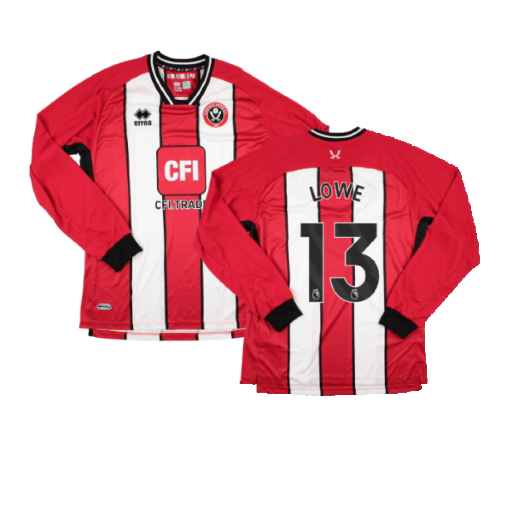 2023-2024 Sheffield United Home Long Sleeve Shirt (Lowe 13)