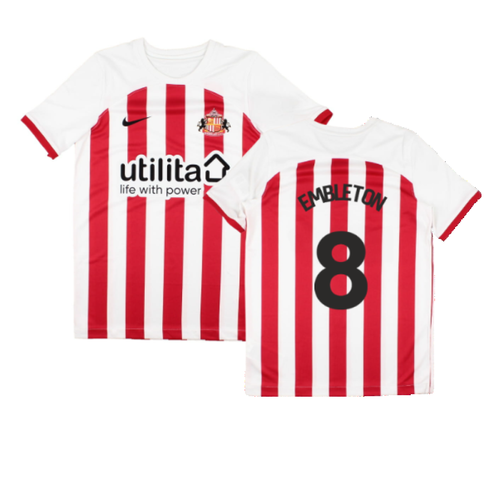 2023-2024 Sunderland Home Shirt (Kids) (Embleton 8)