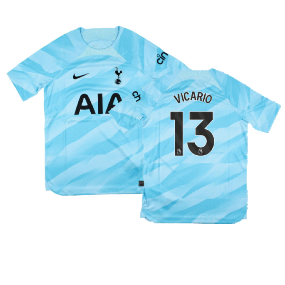 2023-2024 Tottenham Home Goalkeeper Shirt (Blue) - Kids (Vicario 13)