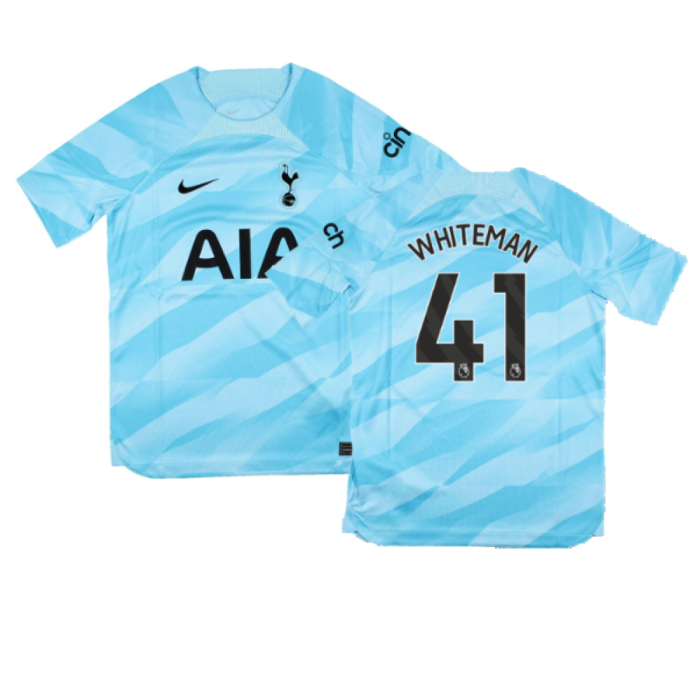 2023-2024 Tottenham Home Goalkeeper Shirt (Blue) - Kids (Whiteman 41)