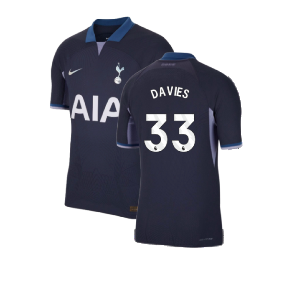 2023-2024 Tottenham Hotspur Authentic Away Shirt (Davies 33)