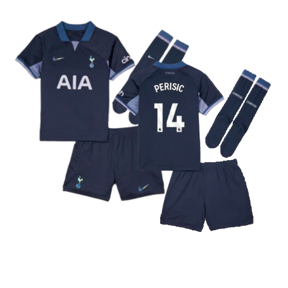 2023-2024 Tottenham Hotspur Away Mini Kit (Perisic 14)