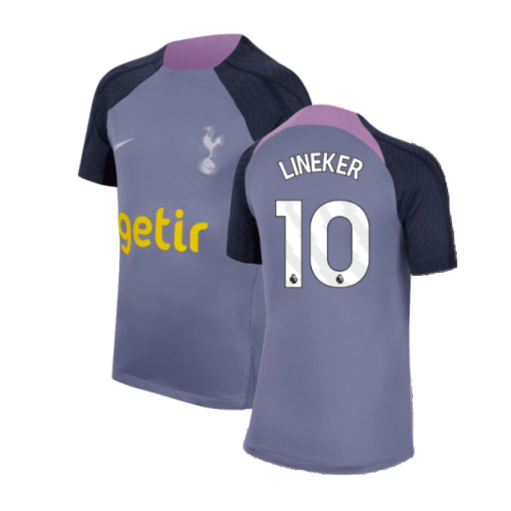 2023-2024 Tottenham Strike Dri-Fit Training Shirt (Violet) (Lineker 10)