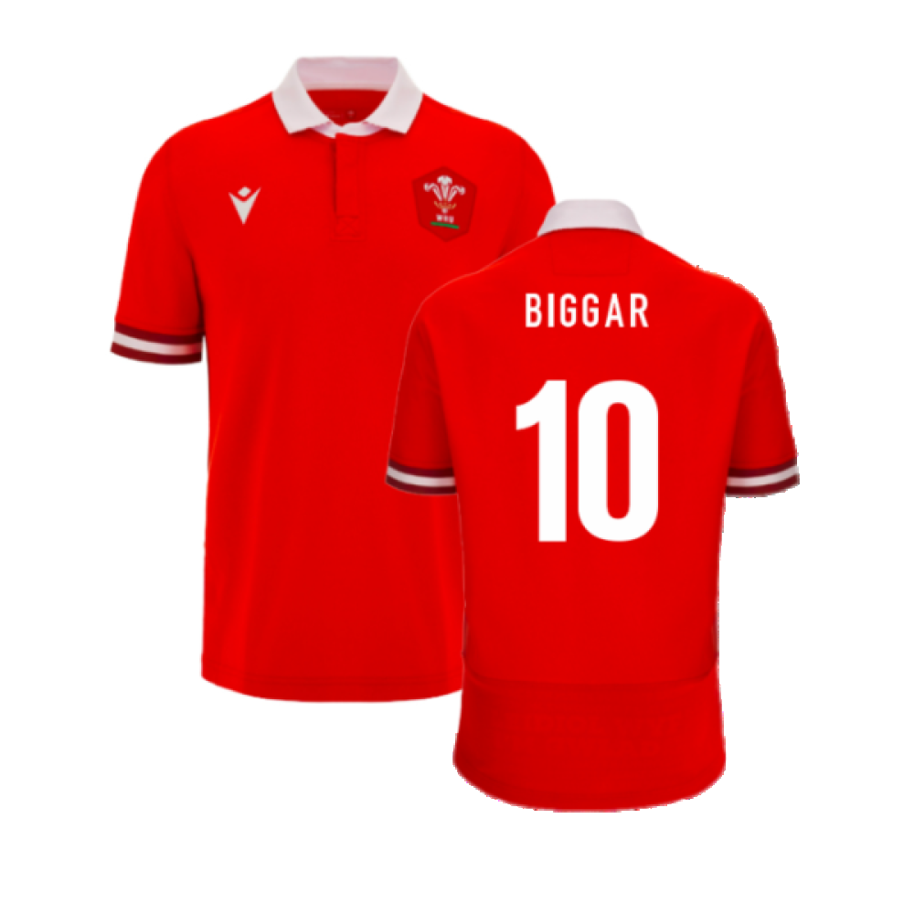 2023-2024 Wales Rugby Home Cotton Shirt (Biggar 10)