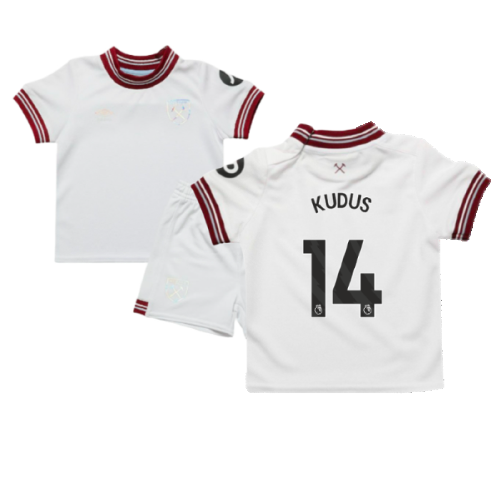 2023-2024 West Ham Away Baby Kit (Kudus 14)