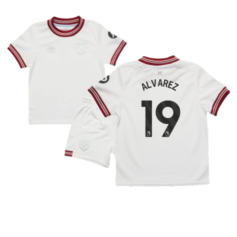 2023-2024 West Ham Away Infant Mini Kit (ALVAREZ 19)