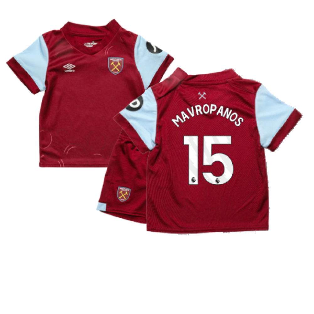 2023-2024 West Ham Home Baby Kit (Mavropanos 15)