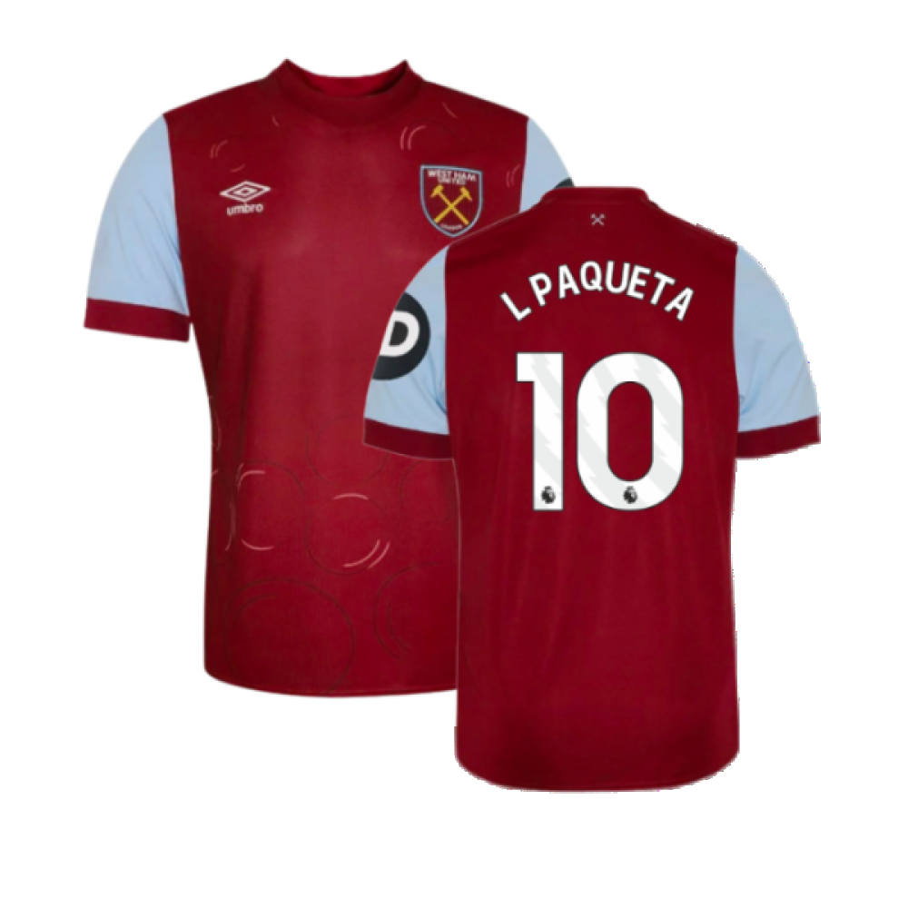 2023-2024 West Ham Home Shirt (Kids) (L PAQUETA 10)