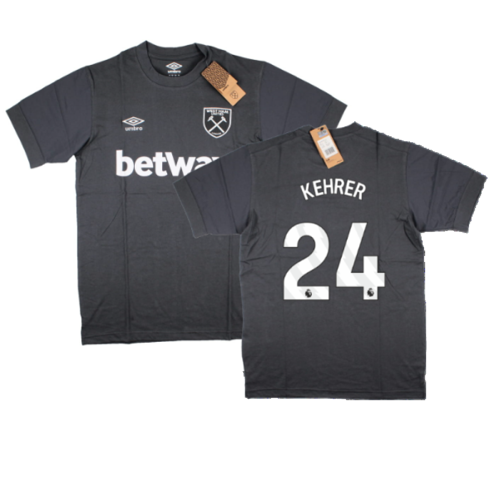 2023-2024 West Ham Leisure Tee (Carbon) (KEHRER 24)