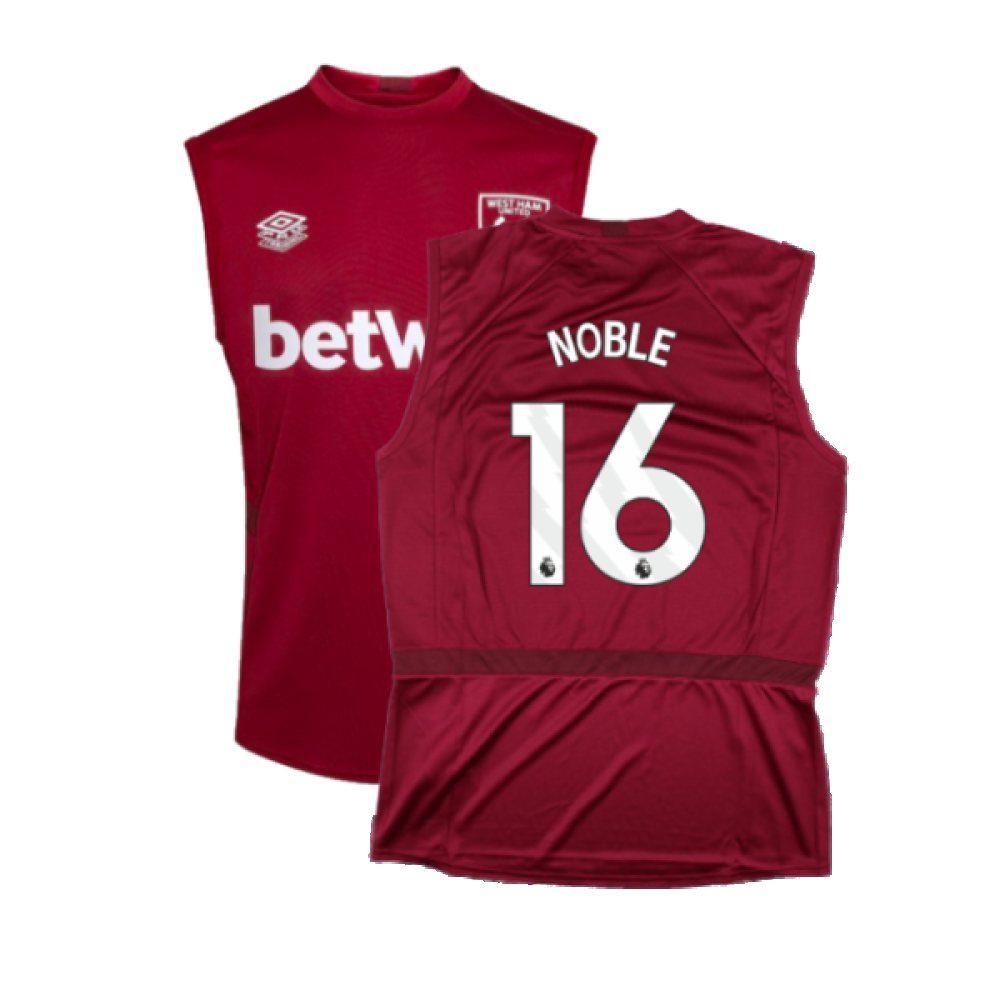 2023-2024 West Ham Sleeveless Tee (Claret) (NOBLE 16)