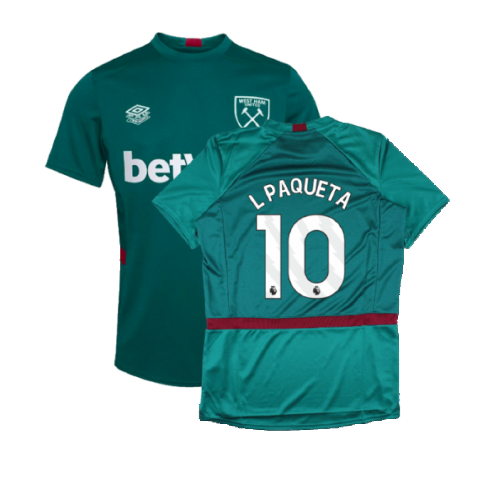 2023-2024 West Ham Training Jersey (Alexanderite) (L PAQUETA 10)