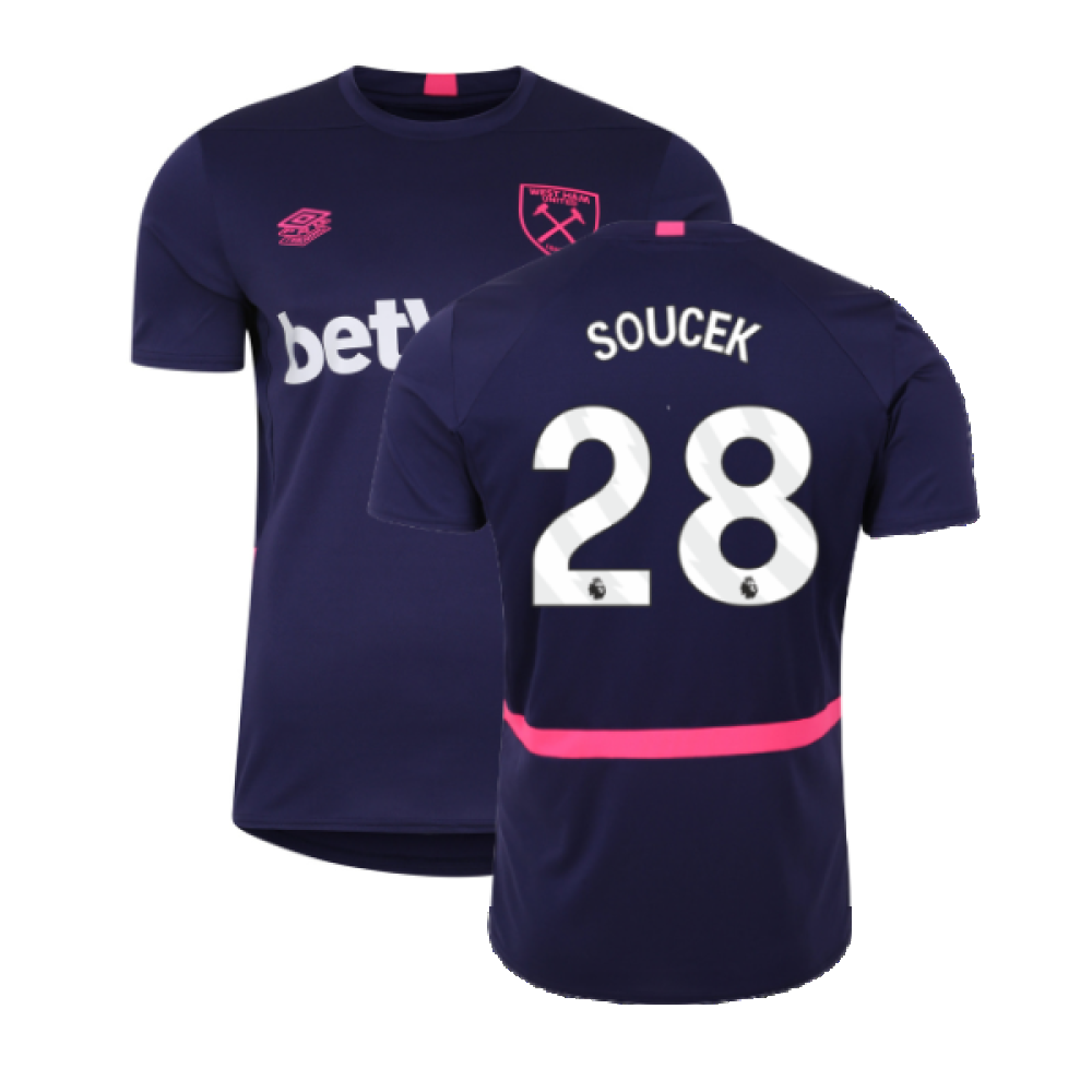 2023-2024 West Ham Training Jersey (Austral Aura) (SOUCEK 28)