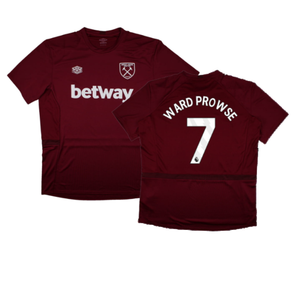 2023-2024 West Ham Training Jersey (Claret) (Ward Prowse 7)