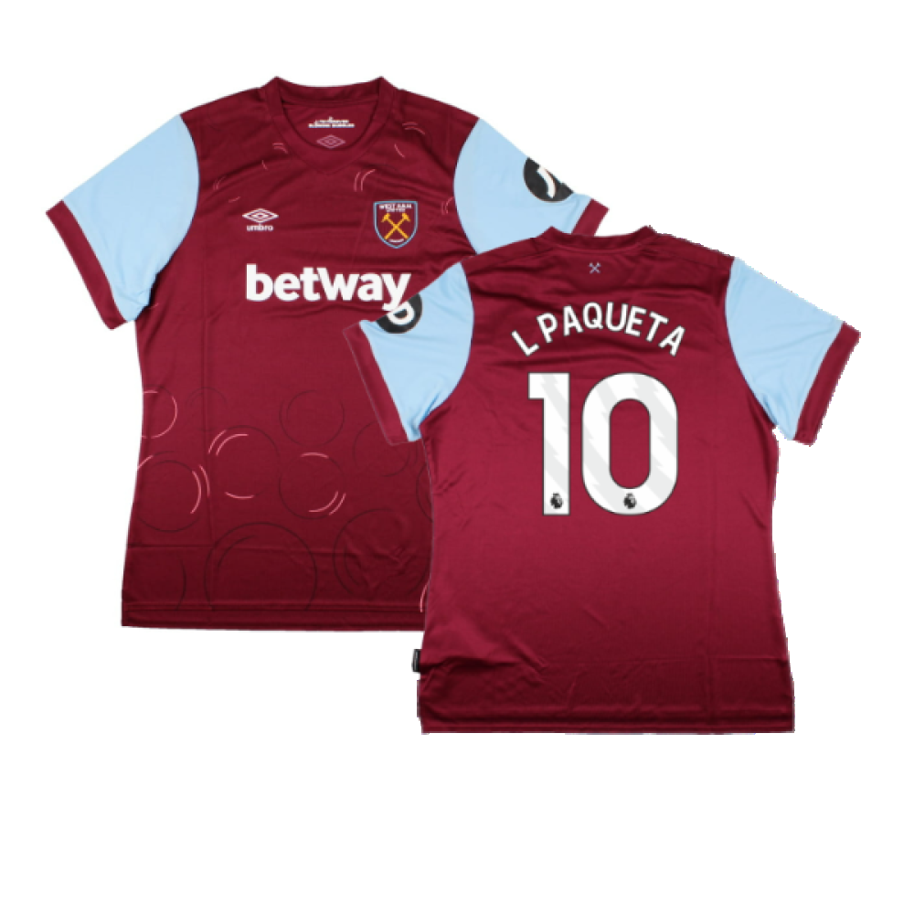 2023-2024 West Ham United Home Shirt (Womens) (L PAQUETA 10)