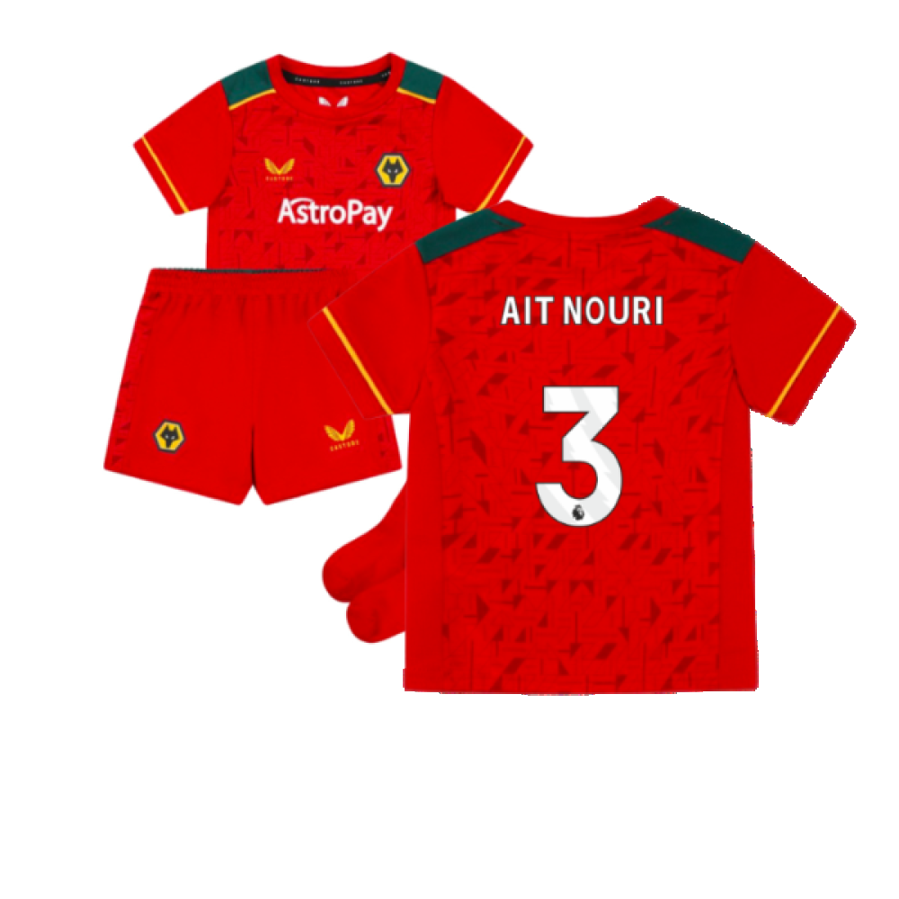 2023-2024 Wolves Away Mini Kit (AIT NOURI 3)