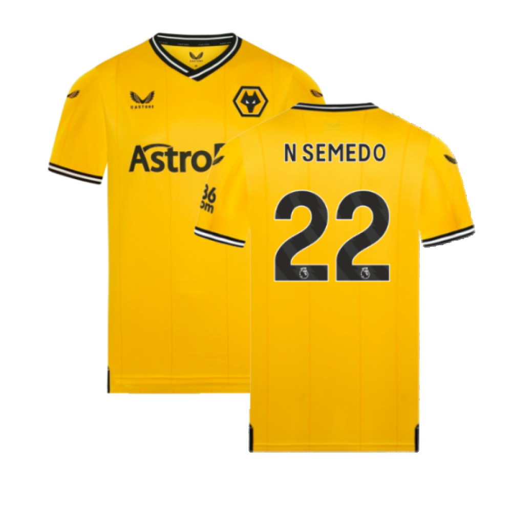 2023-2024 Wolves Home Shirt (N SEMEDO 22)