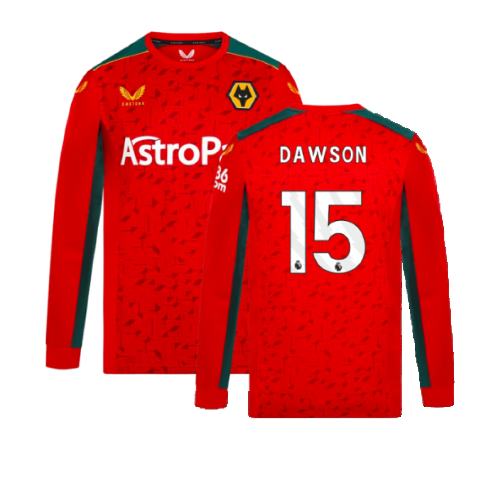 2023-2024 Wolves Long Sleeve Away Shirt (DAWSON 15)