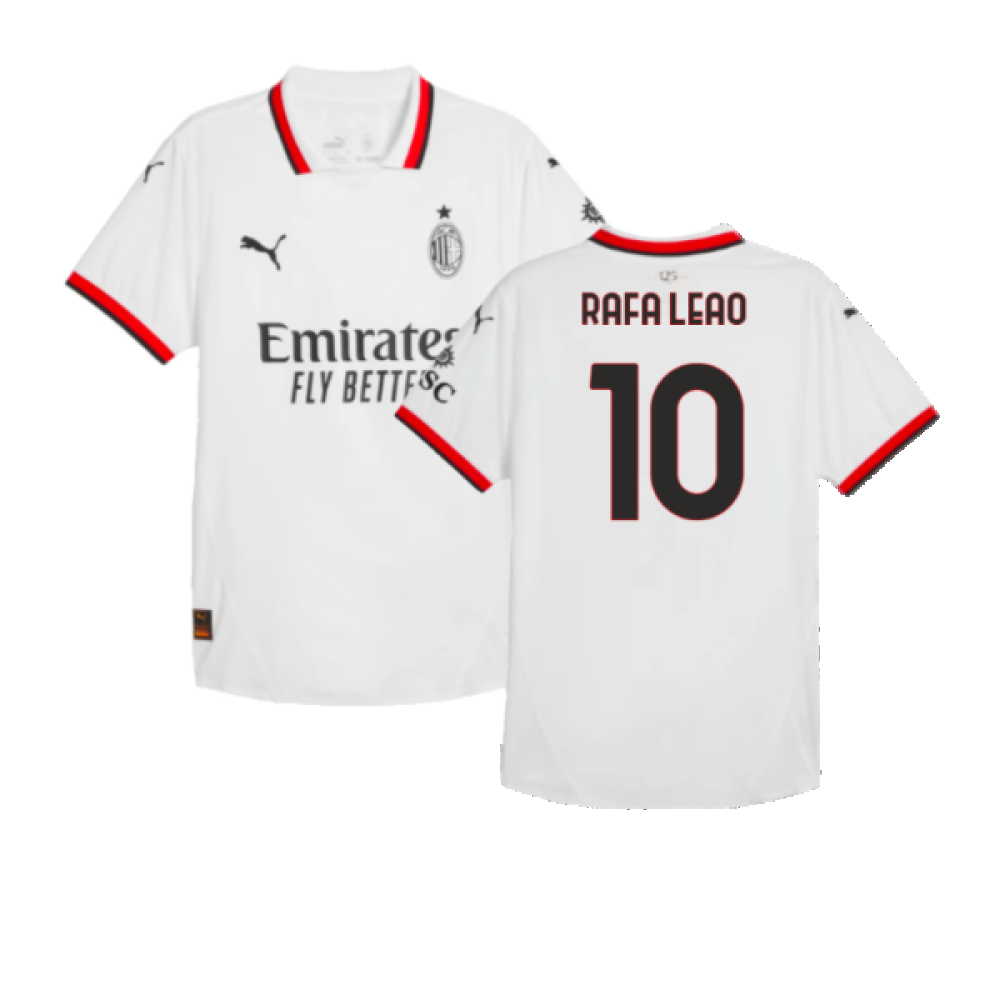 2024-2025 AC Milan Away Authentic Shirt (Rafa Leao 10)