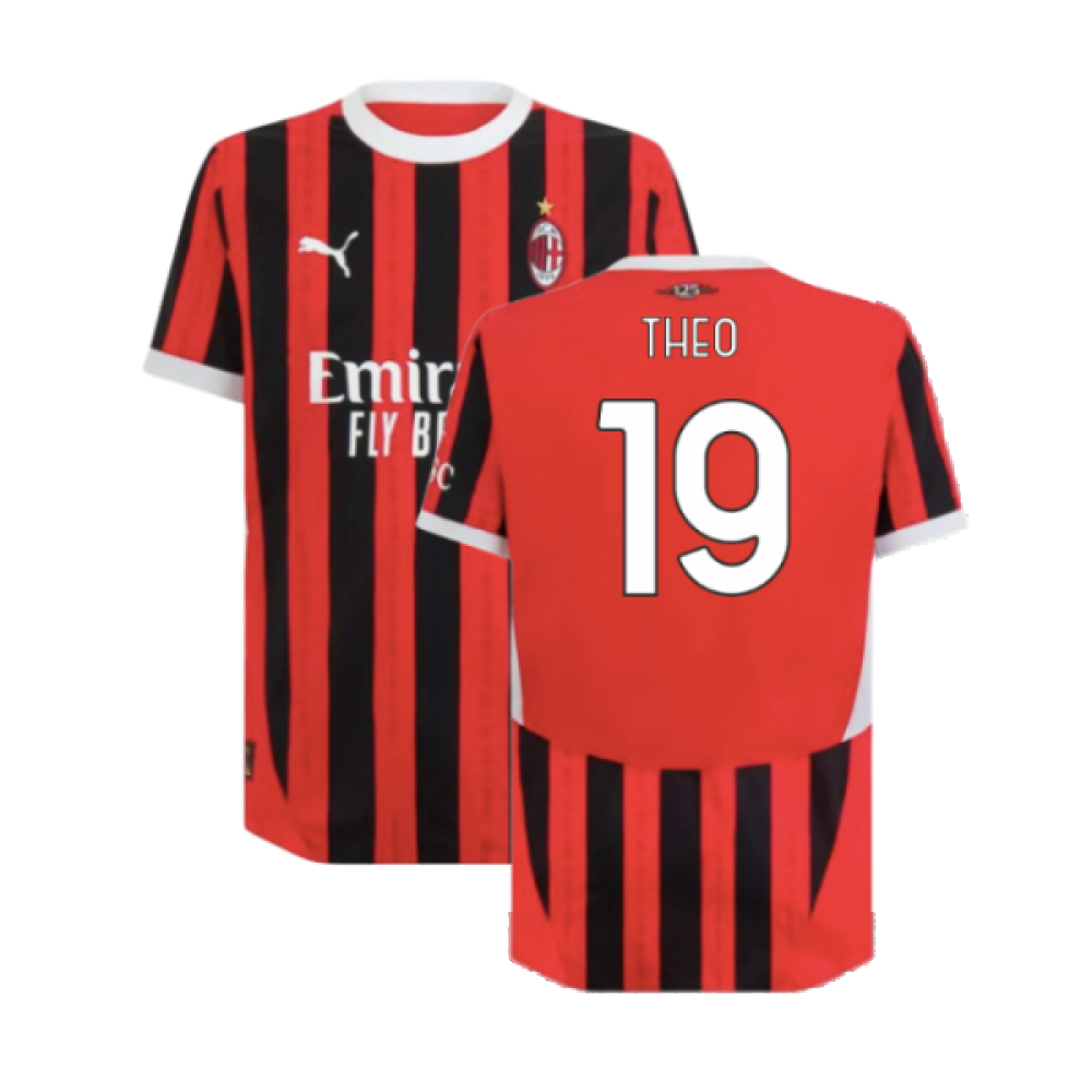 2024-2025 AC Milan Home Authentic Shirt (Theo 19)