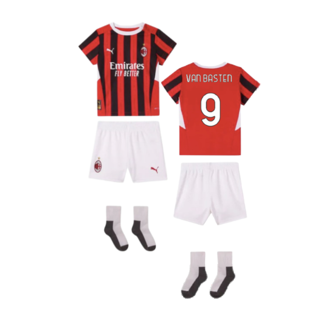 2024-2025 AC Milan Home Baby Kit (Van Basten 9)