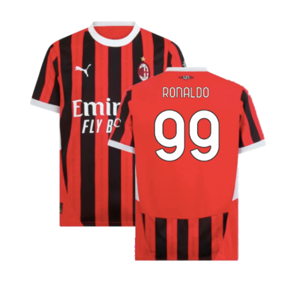 2024-2025 AC Milan Home Shirt (Ronaldo 99)