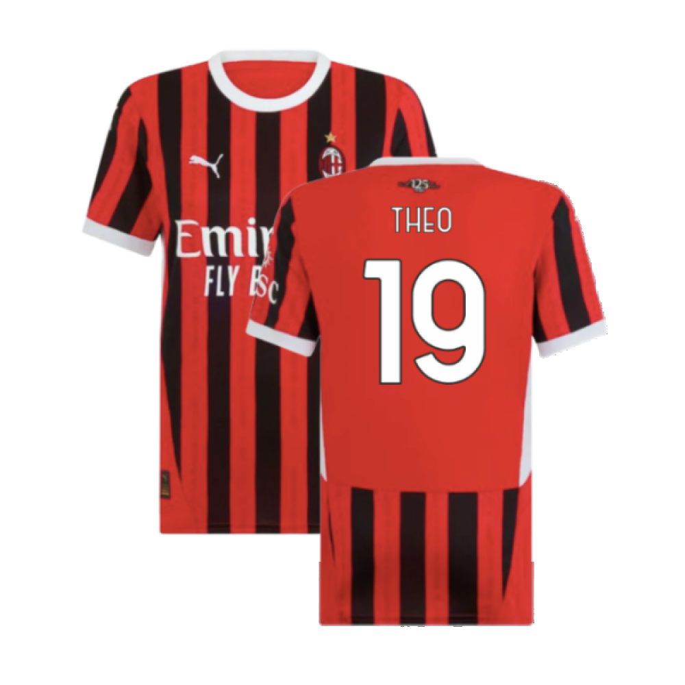 2024-2025 AC Milan Home Shirt (Womens) (Theo 19)