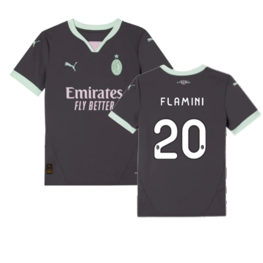 2024-2025 AC Milan Third Shirt (Kids) (FLAMINI 20)